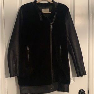 ZARA A-Symmetrical Faux Fur Winter Coat